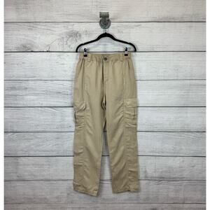 Faherty Women's Khaki Arlie Day Lightweight Cargo Pants Size Small